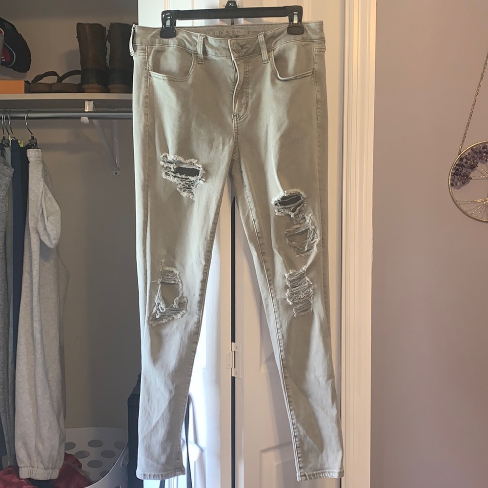 Olive Skinny Jeans